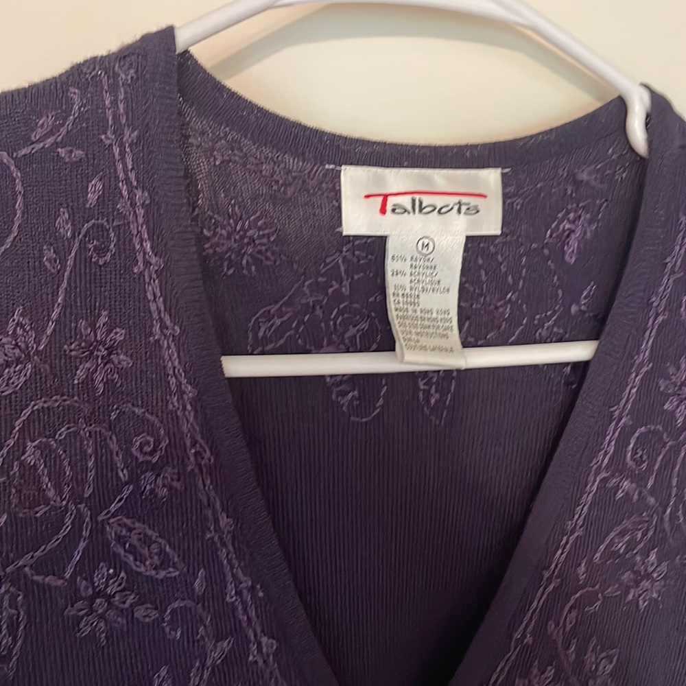 Purple Embroidered Tank Top - Picture 3 of 6
